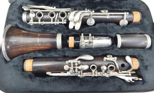 Armstrong Brand 4018 Model Wooden B Flat Clarinet w/ Case and Accessories image number 1