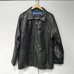 Wilson Leather Thinsulate Ultra Black Coat Jacket Size M
