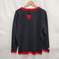 VTG Quacker Factory WM's Black Embroidered Hearts Cardigan Sweater Size L image number 2