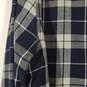 Mens Plaid Classic Fit Collared Long Sleeve Chest Pocket Button-Up Shirt Size L image number 3