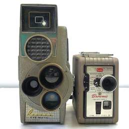 Lot of 2 Vintage Revere Eye-Matic & Kodak Brownie Movie Cameras alternative image