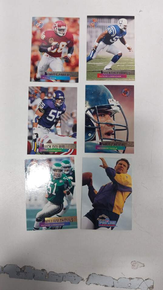 6lb Assorted Sports Trading Cards Bundle image number 2