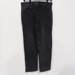 Calvin Klein Black High Rise Straight Jeans Size 28