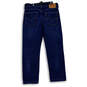 Mens Blue 514 Denim Dark Wash Mid Rise Pockets Straight Leg Jeans Size 32X30 image number 2