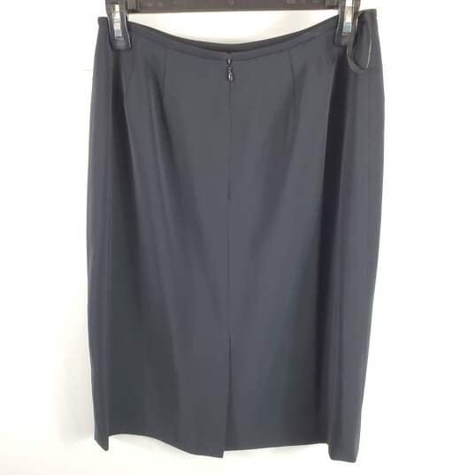Kasper Women Black Midi Pencil Skirt Sz 6P NWT image number 2