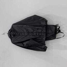 Mens Black Long Sleeve Full-Zip 2 Piece Rain Jacket With Bib Size Large