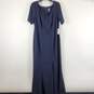 Adrianna Papell Navy Maxi Dress Sz 14W NWT image number 1