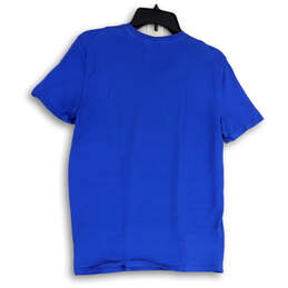 Womens Blue Short Sleeve V-Neck Casual Pullover T-Shirt Size Medium alternative image