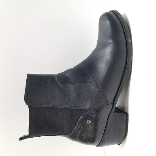 Buy the UGG Black Croco Chelsea Ankle Boot Size 7 |