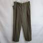 Green flannel dress pants trousers men's 36 x 32 image number 1