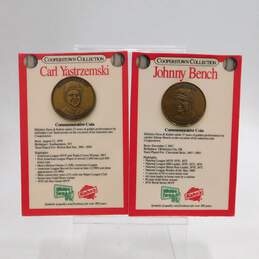 1989 HOF Johnny Bench/Carl Yastrzemski Cooperstown Collection Sealed Coins