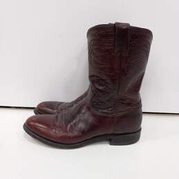 Justin Men's Brown Leather Western Boots Size 9.5 w/Insert alternative image