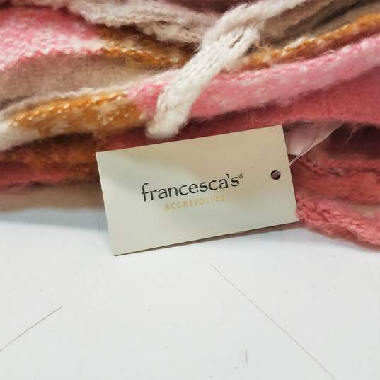 Francesca's Accessories Pink Multicolor Women's Scarf image number 5