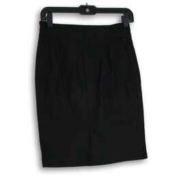 NWT Womens Black Flat Front Side Zip Straight & Pencil Skirt Size Small alternative image