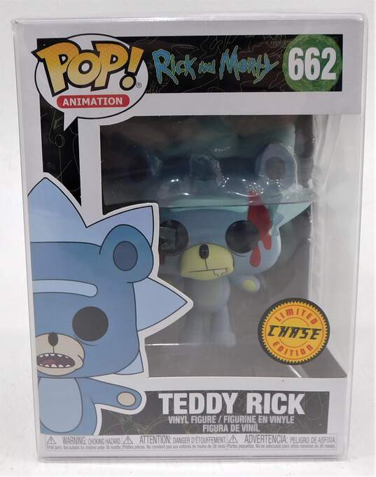 Funko Pop Animation Teddy Rick 662 Limited Chase Edition w/ Box Protector image number 1