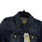 NWT Womens Blue Denim Spread Collar Long Sleeve Jean Jacket Size M image number 3