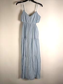 And Now This Women Sky Blue Maxi Dress XS NWT
