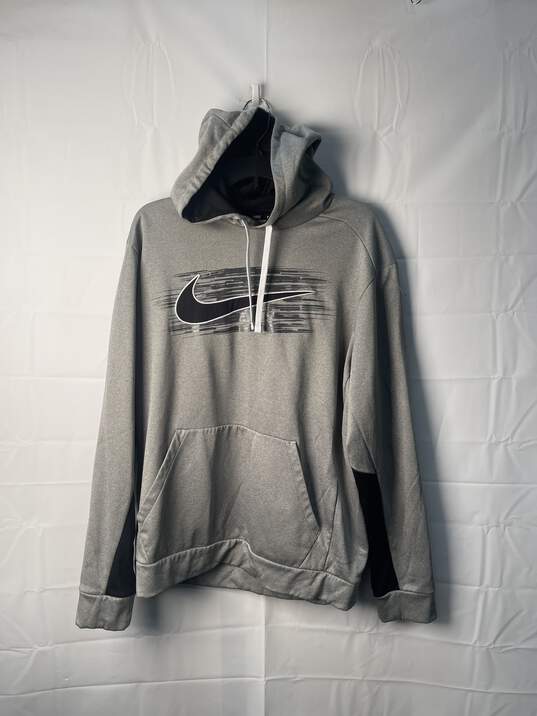 Nike Men Gray Hoodie Size KL image number 1