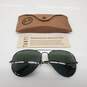 Vintage 90s Bausch & Lomb Ray-Ban Black Aviator Sunglasses L2821 image number 1