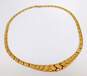 14K Yellow Gold Woven Textured Necklace 11.8g image number 2