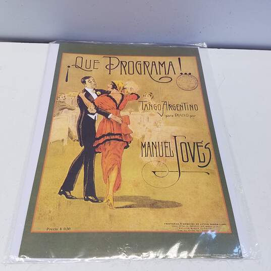 Lot of Argentinian Tango 8x10 Print Art (5) image number 5
