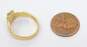 10K Yellow Gold Irish Celtic Claddagh Ring 4.2g image number 6