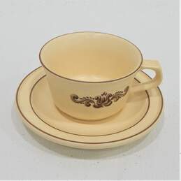 VNTG Pfaltzgraff Coffee Tea Cups Mugs W/ Saucers Set of 4 alternative image