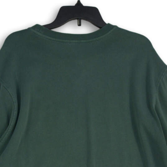 Mens Green Long Sleeve Crew Neck Classic Pullover Sweater Size XL Tall image number 4