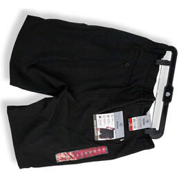NWT Mens Black Flat Front Pockets Hybrid Walkshort Chino Shorts Size 34 alternative image