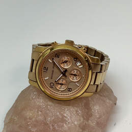 Designer Michael Kors MK-5128 Gold-Tone Stainless Steel Analog Wristwatch