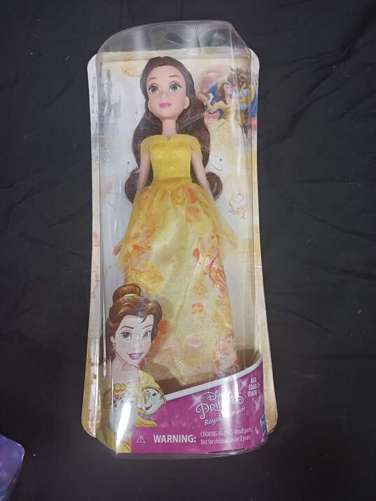 Pair Of Hasbro Disney Princess Belle Royal Shimmer Doll And Princess Petite Belle Doll NIB image number 5