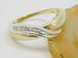 10K Yellow & White Gold 0.09 CTTW Diamond Channel Set Ring 2.6g image number 1