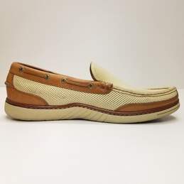 Tommy Bahama Oyster Beige Leather Boat Shoe Loafers Men's Size 11M alternative image