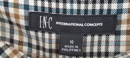 I-N-C International Concepts Women's Plaid Casual Pants image number 5