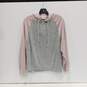 Women's Pink/Gray Heather Long Sleeve Hoodie Size L image number 1