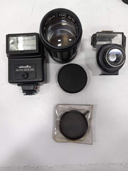 Minolta Camera w/ Assorted Accessories image number 2