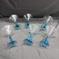6pc. Set of Bombay Sapphire Cocktail Glasses with Blue Stem image number 2