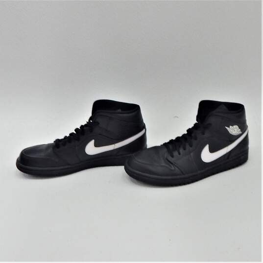 Jordan 1 Mid Black White 2018 Men's Shoes Size 11.5 image number 3