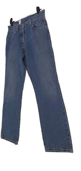 Mens Blue Denim Medium Wash Pockets Casual Straight Jeans Size 34x30 alternative image