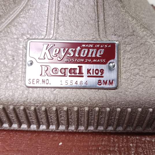 Vintage Keystone Regal K109 8mm Film Projector w/Cover image number 3