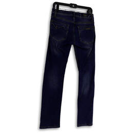 Womens Blue Medium Wash Stretch Pockets Denim Skinny Leg Jeans Size 30 alternative image