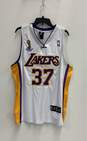 Adidas Men's L.A. Lakers White Jersey Signed by Ron Artest Sz. L image number 1