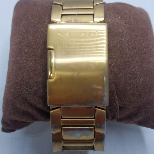 Men's Vestal Motorhead 5ATM 50m Gold Stainless Steel Watch image number 5