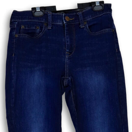 Womens Blue Medium Wash Stretch Pockets Denim Skinny Leg Jeans Size 26 image number 3