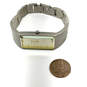 Designer Fossil F2 ES-9060 Silver-Tone Rectangle Shape Analog Wristwatch image number 1