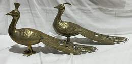 Lot Of 2 Brass Peacock Figures alternative image
