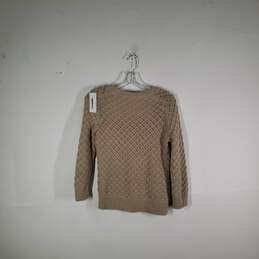 Womens Knitted Round Neck Long Sleeve Pullover Sweater Size Medium alternative image