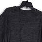 Womens Gray Black Heather V-Neck Long Sleeve Pullover Sweater Size Large image number 4