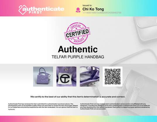 Telfar Purple Handbag image number 8