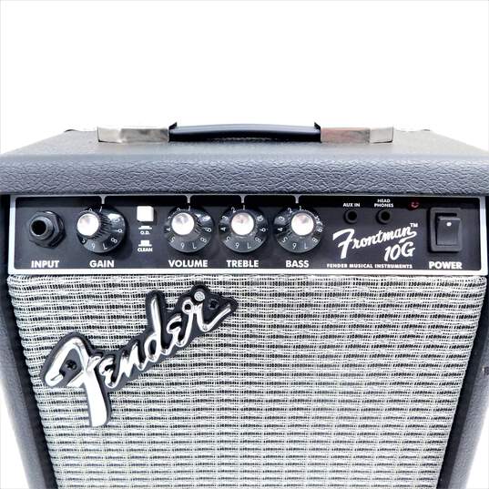 Fender Brand Frontman 10G Model Black Electric Guitar Amplifier w/ Power Cable image number 3